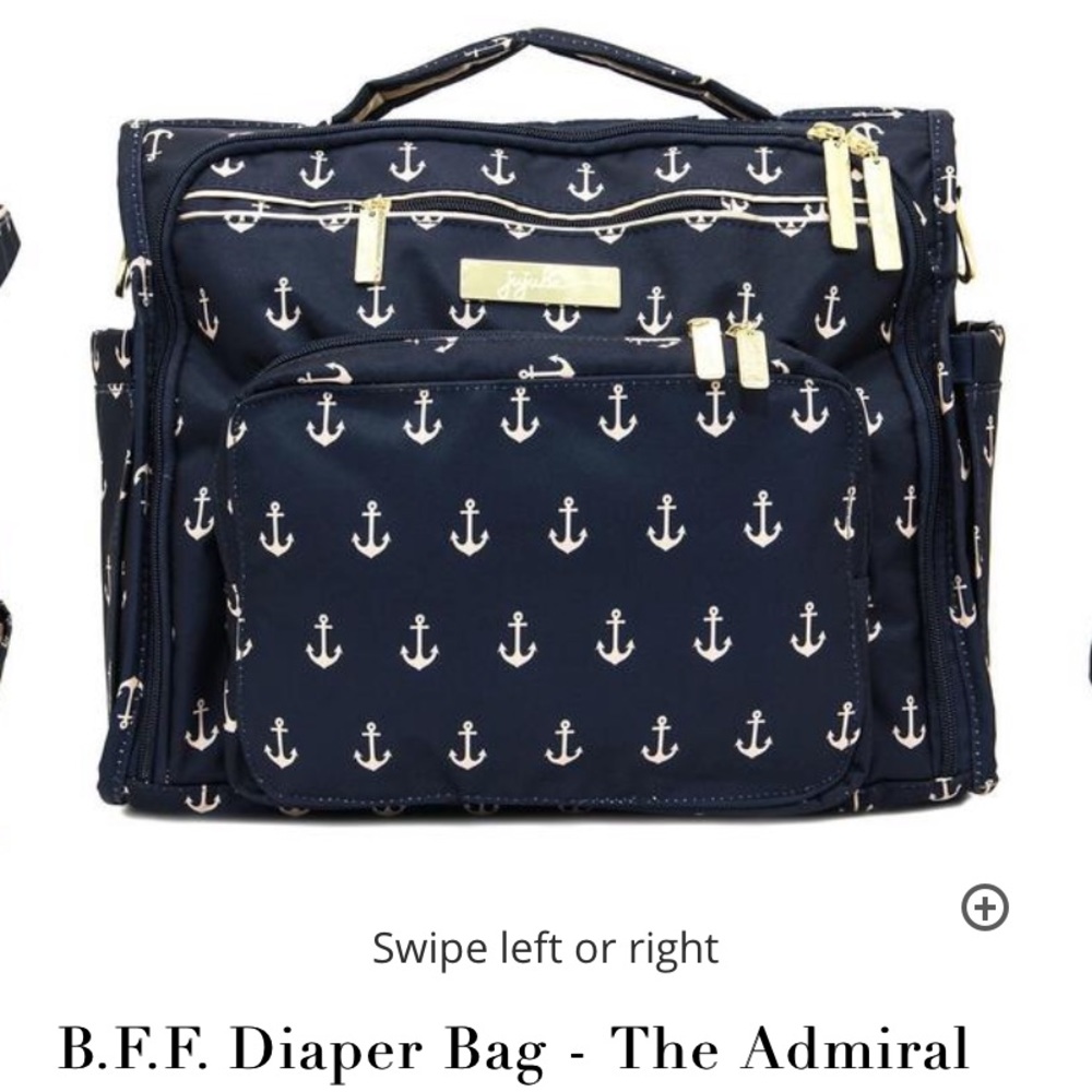 B.F.F. Diaper Bag- Admiral {SMOKE/PET FREE HOME}